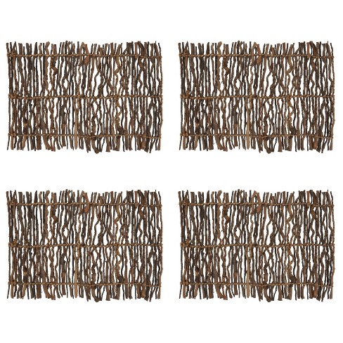 4pk Cork Twig Design Placemats Saro Lifestyle Target