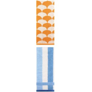 REGALWOVEN Geometric Cotton Soft Absorbent Decorative Hand Towel Set for Bathroom 13" x 29" 2 Pcs - 1 of 4