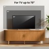 TiramisuBest 55" TV Stand with Power Outlet for TVs up to 60", Entertainment Center with Storage, Modern Media Console with Sliding Doors,Walnut - 4 of 4