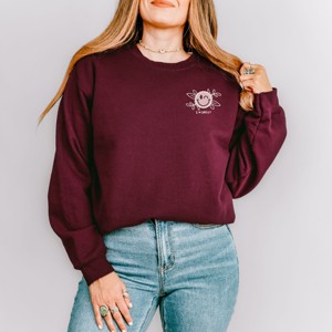 S.W.Smiley Nature Doesn't Need Wi-Fi - Women's Graphic Sweatshirt - 1 of 4