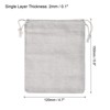 Unique Bargains Bank Coin Deposit Change Transit Bags Canvas Money Bag with Drawstring Beige 12 Pcs - 2 of 4
