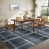 Acekool Modern Geometric Rug - Washable 5x7 Non-Slip Area Carpet in Black & Grey - 3 of 4