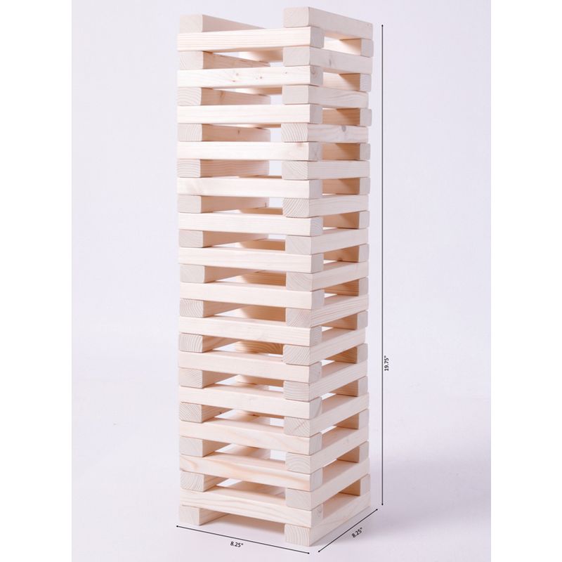PLAYBERG 60 Block Giant Hardwood Tower Stacking Game, 4 of 7