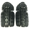 Mylec MK1 Youth Street Hockey Full Shin Pad, Lightweight 3/8” Foam, Breathable Mesh, Adj. Velcro Straps, Hard Front Shell – 1 Pair, Black, 11" Small - 2 of 2