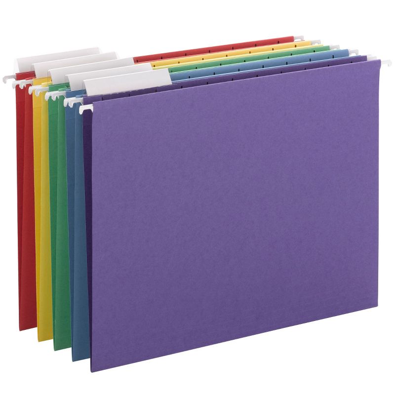 Smead Hanging File Folder with Tab, 1/3-Cut Adjustable Tab, Letter Size, 25 per Box, 3 of 7