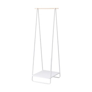 Yamazaki Home - Coat Rack with Shelf (55" H) - Steel - White - 1 of 4