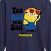 Boys' - Despicable Me Minions - Too Rad To Be Sad Long Sleeve Graphic T-Shirt - 2 of 4