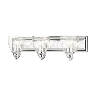 Livex Lighting Birmingham 3 - Light Vanity in  Polished Chrome