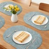 REGALWOVEN Placemats Set of 6 Leather Placemats for Kitchen Dining Table Decor Waterproof Heat Resistant Table Placemats - 2 of 4