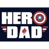 Men's Marvel Hero Dad Captain America Shield Pull Over Hoodie - 2 of 4