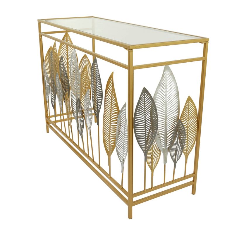 30" x 44" Contemporary Metal Console Table - Olivia & May, 3 of 9