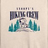Women's - Peanuts - Snoopy Hiking Crew Lightweight French Terry Wide Neck Long Sleeve Shirt - 2 of 4