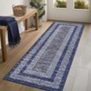 Washable Area Rugs Modern Bordered Low Pile Rugs for Living Room Contemporary Geometric Foldable Stain Resistant Carpet Neutral Rugs for Bedroom - 2 of 4