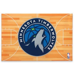 NBA Minnesota Timberwolves Court Canvas Wall Sign - 1 of 4