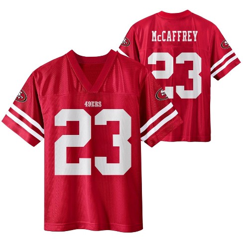 Nfl San Francisco 49ers Boys' Short Sleeve Mccaffrey Jersey : Target