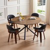 NicBex 47.25 Inch Round Coffee Table with Cross Legs,Center Table for Living Room,Dining Room,Bedroom - 2 of 4