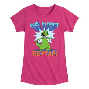 Girls' - Rugrats - We Want Reptar Fitted Short Sleeve Graphic T-Shirt - 1 of 4