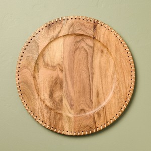 Wood Charger Plate - Hearth & Hand™ with Magnolia - 1 of 3