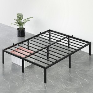 Garvee 14 Inch Twin/Full/Queen Bed Frame with Storage,Metal Platform Twin Bed Frame No Box Spring Needed Steel Slat Support Easy Assembly - 1 of 4