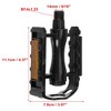 Unique Bargains Non Slip Pedals Platform Flat Bicycle Pedals 9/16'' for Road Bikes MTB Mountain Bikes Black 1 Pair - 3 of 4