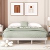 ALEXOUN Floating Wood Profile Platform Bed Frame without Headboard,with Sturdy Slats Support,No Box Spring Needed,Easy to Assemble - 4 of 4