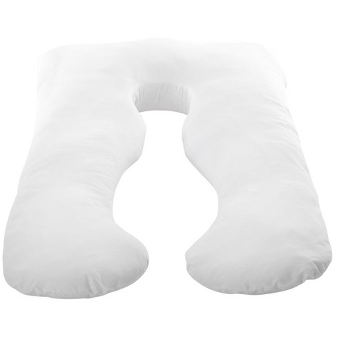Cheer Collection Hypoallergenic U-shape Body Pillow With Zippered Cover ...