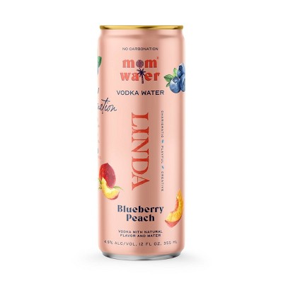 Mom Water Blueberry Peach - Linda - 4pk/355ml Cans