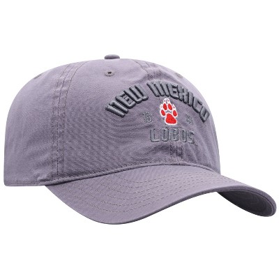 NCAA New Mexico Lobos Men's Skill Gray Garment Washed Canvas Hat