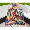 Silver Buffalo Marvel X-Men Character Cards Raschel Throw Blanket | 45 x 60 Inches - 4 of 4