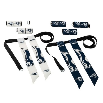 NFL Franklin Sports Los Angeles Rams Youth Flag Football Set