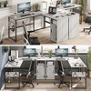 Bestier L Shaped Desk 95" Computer Corner Desk Long Table with Storage for Home Office - 3 of 4