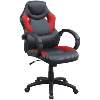 Office Chair Adjustable Height Comfortable Seat Padded Armrest for Home Office or Gaming -3irtyhousy