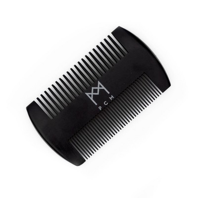 Sandalwood Wide Tooth Beard Comb - For Men with Curly, Kinky and Textured Facial Hair - Painless, Damage-Free Styling Tool - PuffCuff