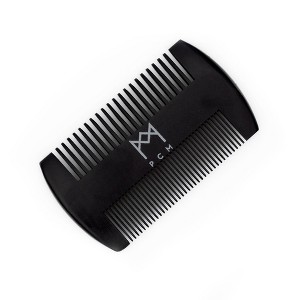 Sandalwood Wide Tooth Beard Comb - For Men with Curly, Kinky and Textured Facial Hair - Painless, Damage-Free Styling Tool - PuffCuff - 1 of 2