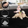 Runner Rugs Solid Thick Shag RugSuper Soft Anti-Slip Washable Rugs Easy Cleaning Wool Carpet Hallway Laundry Room Nursery Entryway - 4 of 4