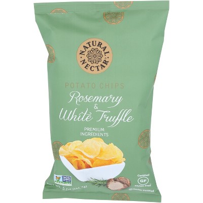 Natural Nectar Rosemary & White Truffle Potato Chips - Case of 9 - 5 oz
