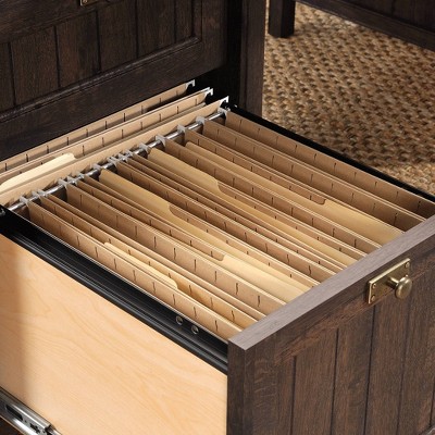 Costa Coffee Oak Executive Desk with Storage Drawers