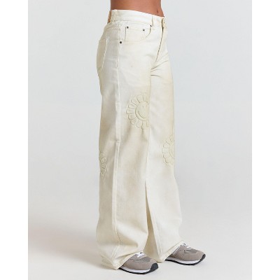 Samii Ryan | Smiley® Garden Straight Leg Jean, White, X-Large, 5
