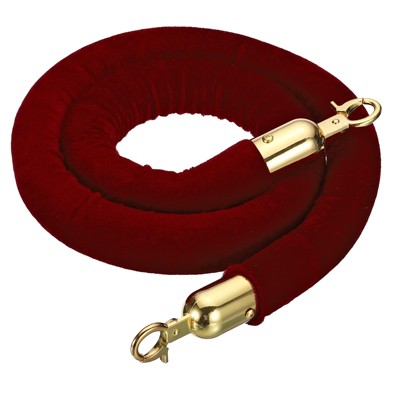 Unique Bargains Hotel Adjustable Velvet Stanchion Rope with Snap Hook