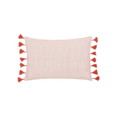 carol & frank 14" x 22" Brett Striped Cotton Decorative Throw Pillow Cover And Insert Set