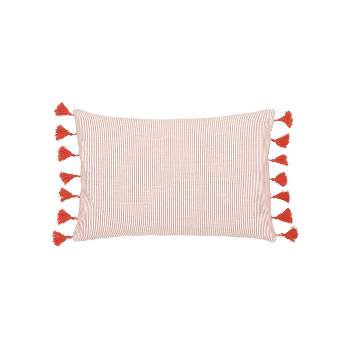 carol & frank 14" x 22" Brett Striped Cotton Decorative Throw Pillow Cover And Insert Set