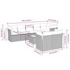 vidaXL Garden Sofa Set Grey, Dark Grey - 3 of 4