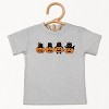 Four Black Cats Pumpkins - Youth Short Sleeve Graphic T-Shirt and Toddler Short Sleeve Graphic T-Shirt - 2 of 3