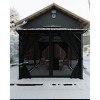 All-Weather Hardtop Gazebo with Double Metal Roof, Net & Curtain ...