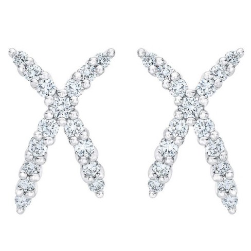 1/6 CT. T.W. Diamond Star Stud Earrings in 10K Gold