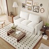 70.9" Pull Out 3-Seat Velvet Sleeper Sofa Bed with 2-in-1 Pillow & Blanket Set, Multi-Functional Convertible Loveseat for Living Room - 2 of 4
