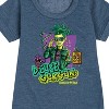 - Mattel - Deuce Gorgon Snake Venom Graphic Short Sleeve Fleece Dress - 2 of 4