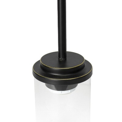 Farmhouse Bronze 53" Adjustable Hanging Glass Pendant Light