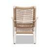Jennifer Taylor Home Atlas Adirondack Outdoor Lounge Chair, Natural Beige All Weather Wicker - 4 of 4