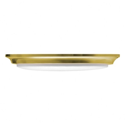 Baron Satin Brass 14" LED Flush Mount Light